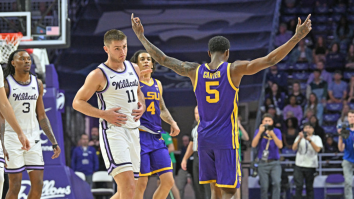 Tempers Flare As Kansas State Basketball Star Accosts LSU For Taunting Fans After Crashing Out