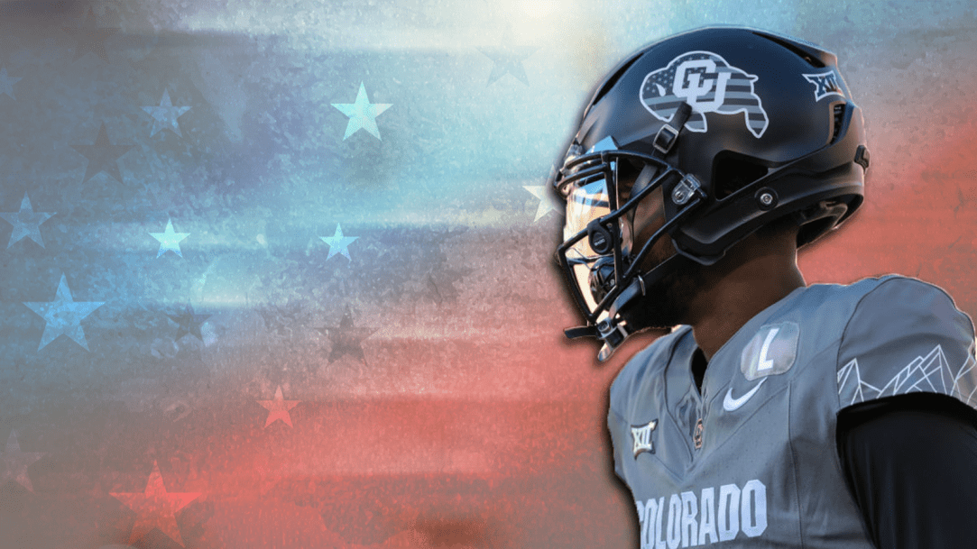 Colorado Football American Flag USA Helmet