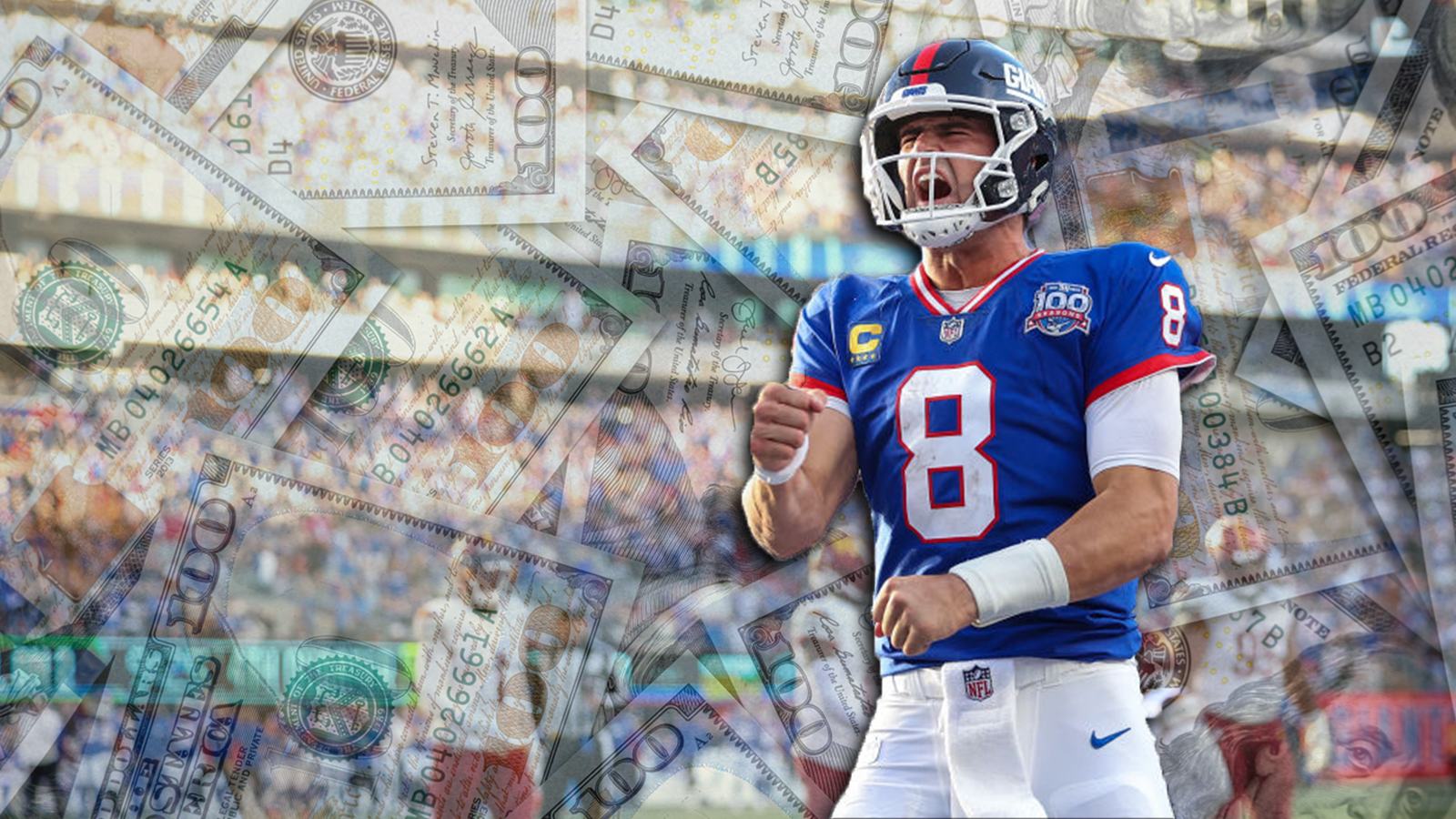 Daniel Jones Looked SO Happy Getting Paid NOT To Play Football