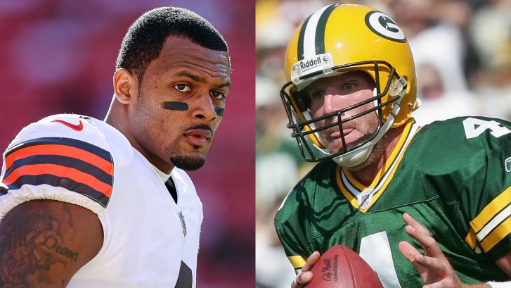 Deshaun Watson and Brett Favre