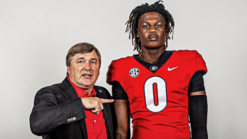 Georgia’s 6-Foot-7, 235-Pound Tight End Commit DWARFS Tiny Defensive Back In Laughable 1-On-1