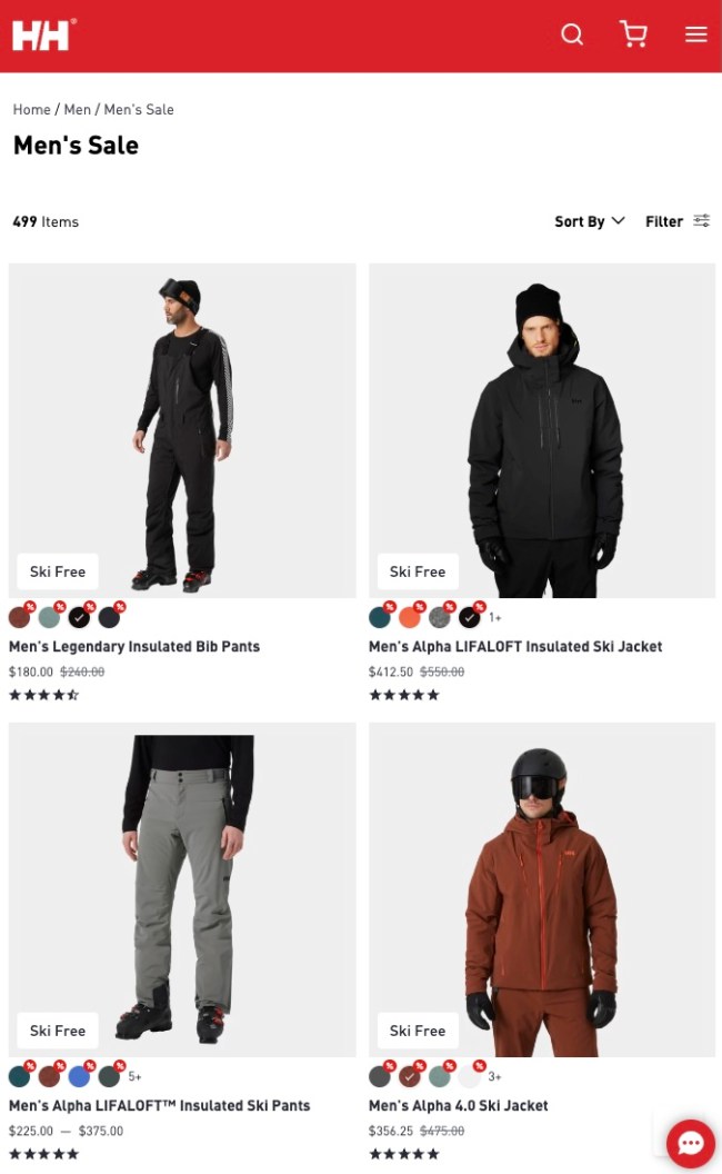 Helly Hansen black friday sale