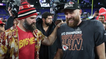 Travis Kelce Shares His Thoughts On ‘Clown’ Whose Phone Jason Smashed At Penn State Game