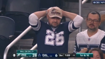 Cowboys Fan Cries In The Stands During Team’s Embarrassing Loss To Eagles