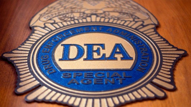 logo reading DEA Special Agent is pictured in the Office of the US Drug Enforcement Administration