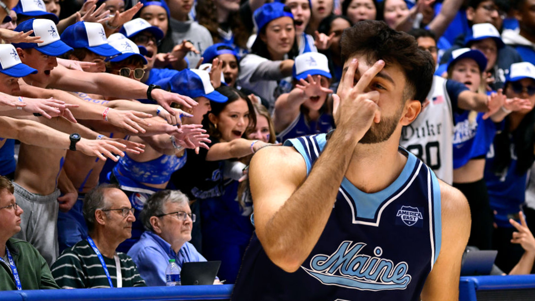 Maine Basketball Manager Dunk Duke Simon Allen