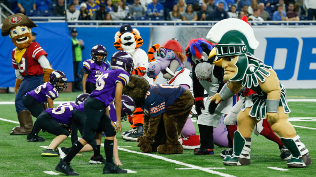 Mascot Football Game Maple Grove Fight