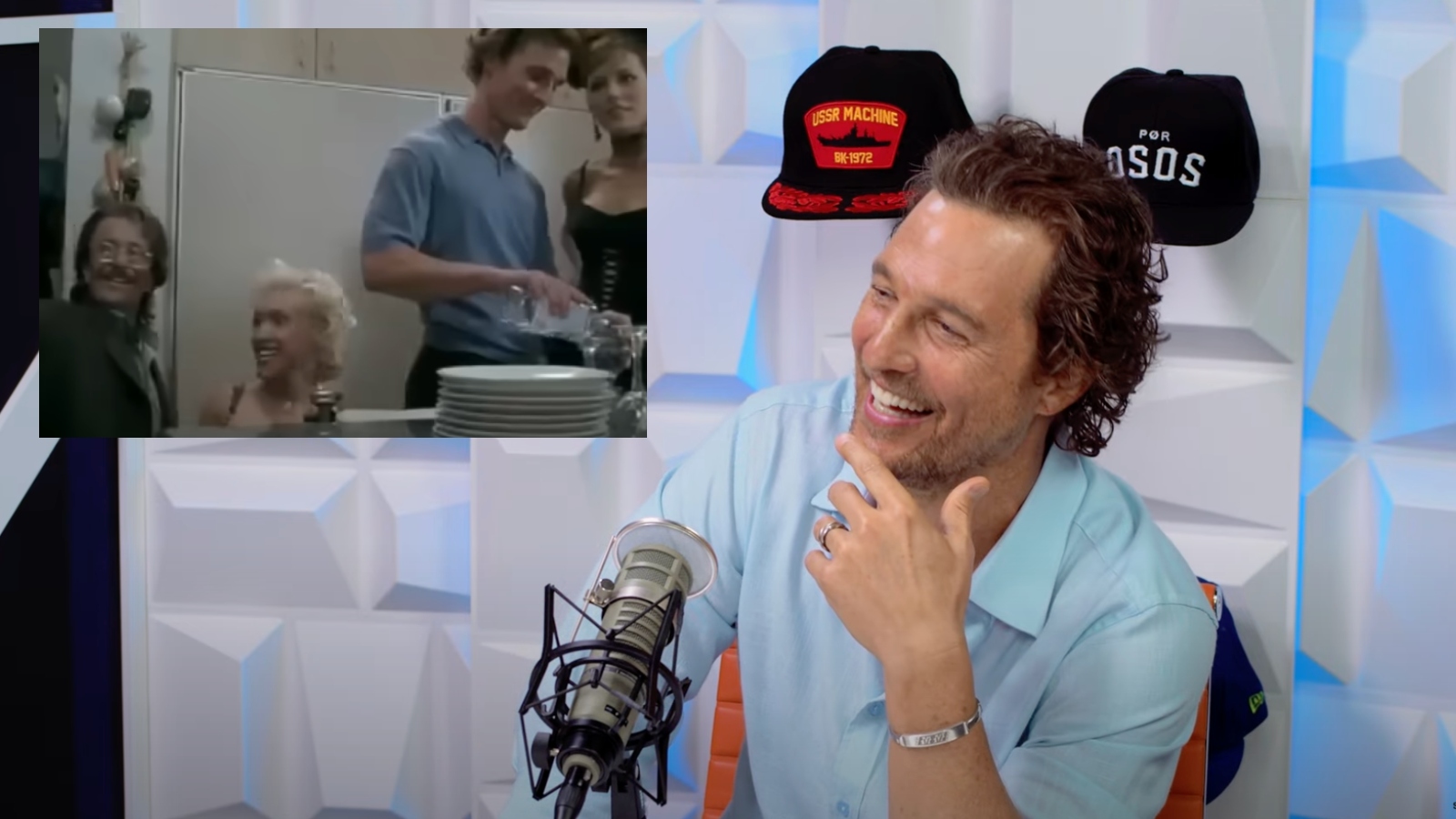Matthew McConaughey Watches Tiptoes Trailer For First Time matthew-mcconaughey-watches-tiptoes-trailer-for-first-time
