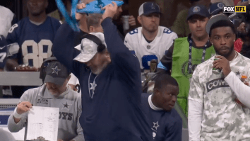 Dallas Cowboys Head Coach Mike McCarthy Smashes Tablet Over His Head Out Of Anger