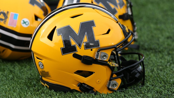 Missouri football helmets