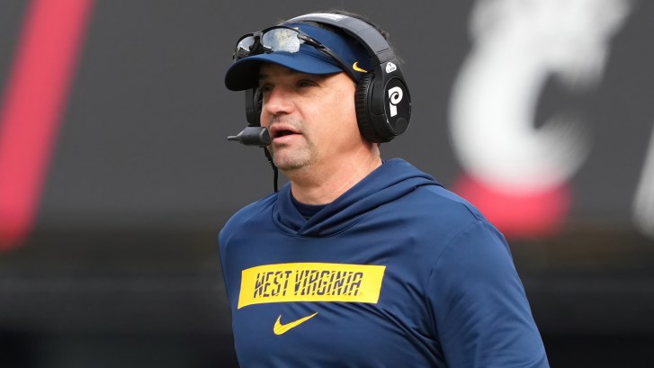 West Virginia coach Neal Brown