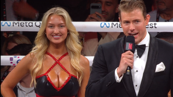 Ring Girl From Tyson/Paul Fight Has Been IDed After Going Viral