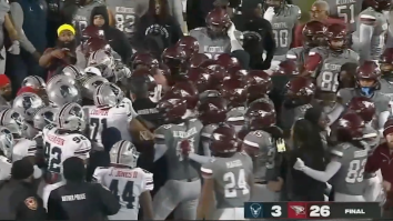 Bench-Clearing College Football Brawl Leads To Suspension Of 36 Players For Throwing Big Punches