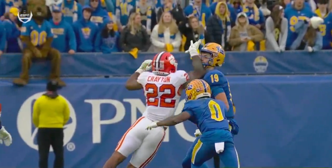 Pittsburgh Clemson Penalty