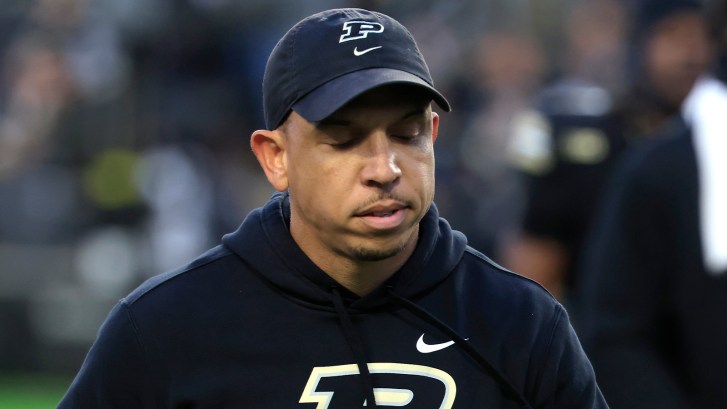 Purdue head coach Ryan Walters