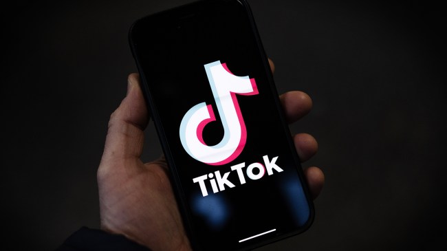 TikTok logo on phone