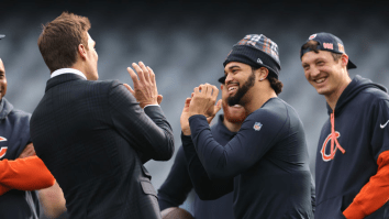 Tom Brady Gave Simple Advice To Caleb Williams During Lengthy Pregame Chat With Chicago Bears