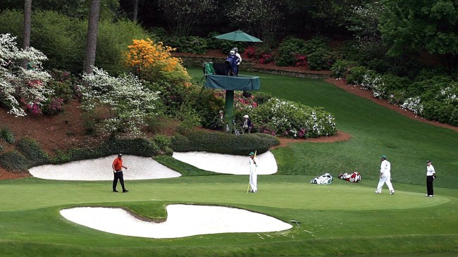 12th hole at Augusta National during The Masters