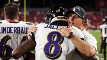 Lamar Jackson Pre-Apologizes To John Harbaugh For Skipping Halftime Speech Against Texans