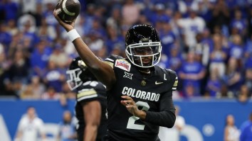 Shedeur Sanders Wears New York Giants Cleats Only To Lay Egg In Colorado Bowl Game