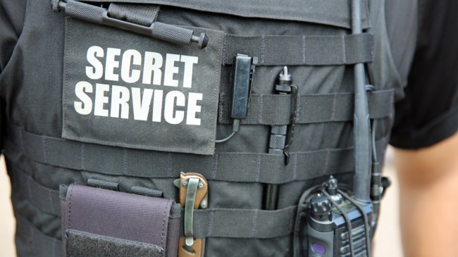US Secret Service officer wearing a tactical vest