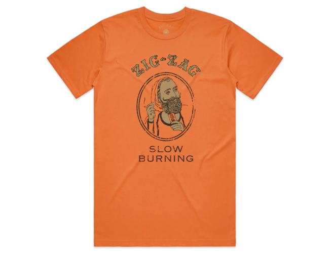 Distressed Classic T-Shirt in Orange