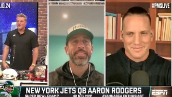 Christmas Comes Early For Aaron Rodgers As He Debuts New Conspiracy Theory About Drones On Pat McAfee’s Show