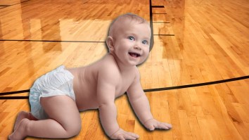 Alabama Infant Chokes Away Blowout Victory During Electric Baby Race At College Basketball Game