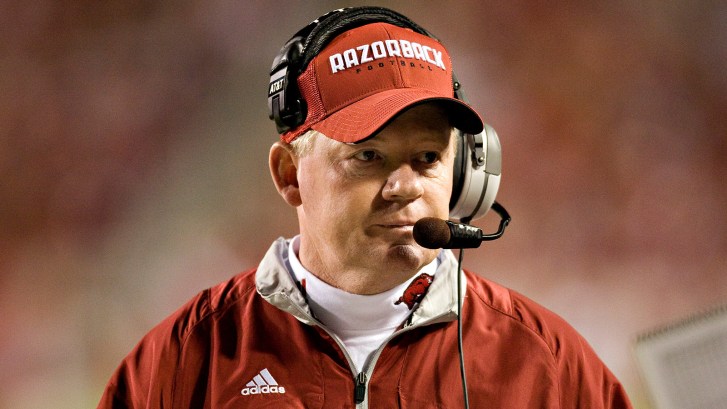 Arkansas coach Bobby Petrino