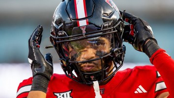 Texas Tech Football Star Scoffs At Arkansas Fans Who Accused Him Of Dirty Play After Ankle Stomp