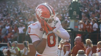 Clemson’s Star Wide Receiver Looks Like An Idiot After His Mockery Of Texas Crowd Aged Like Milk