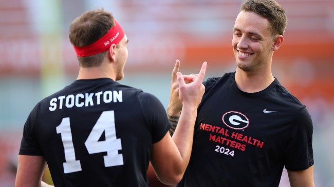 Georgia Bulldogs QBs Carson Beck and Gunner Stockton