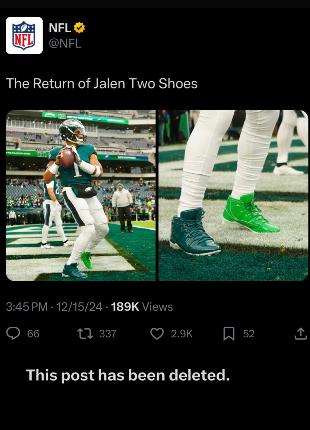 Jalen Hurts Cleats NFL Fine