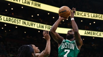 Celtics Star Jaylen Brown Makes Throat-Slashing Motion At Pistons Center Isaiah Stewart