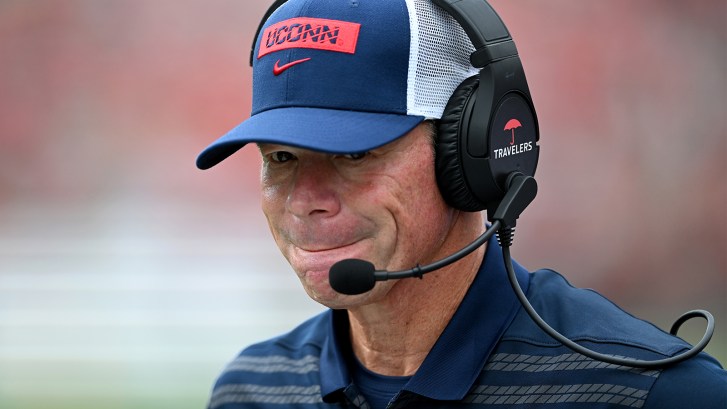 Uconn coach Jim Mora