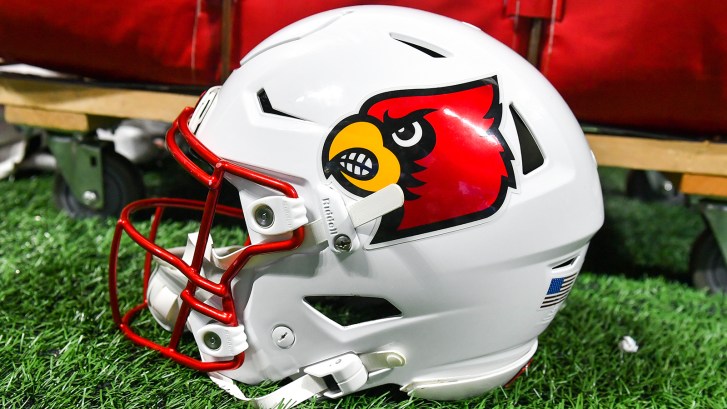 Louisville football helmet