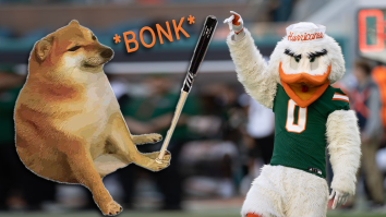 Miami Mascot Put On Blast For Hitting On Reporter During Crucial Moment Of College Football Loss