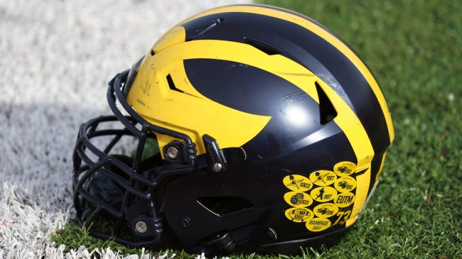 Michigan Wolverines football helmet