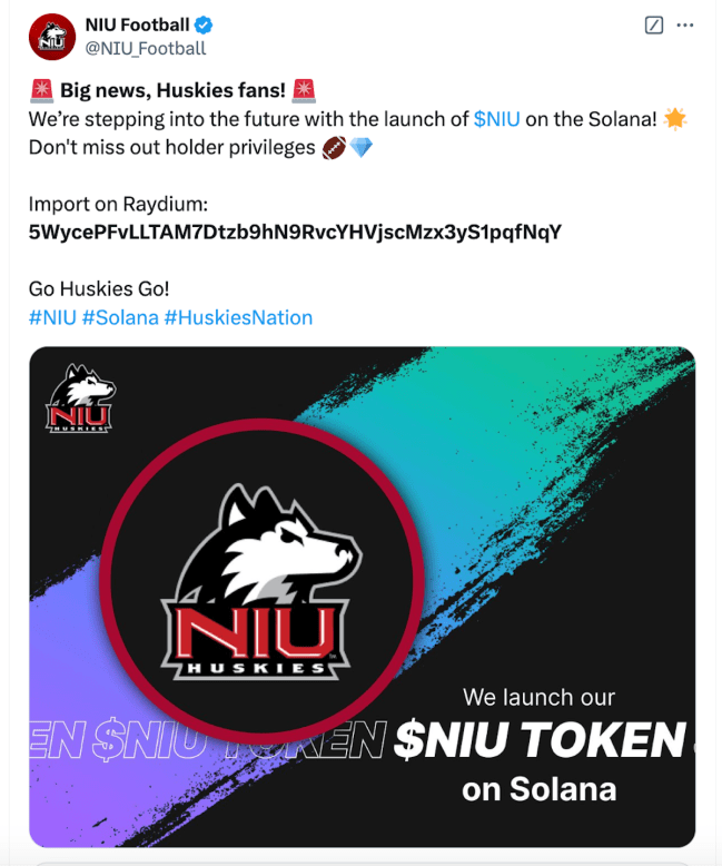 NIU Twitter crypto hack