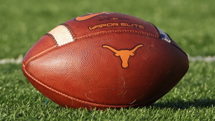 Texas Longhorns logo on football