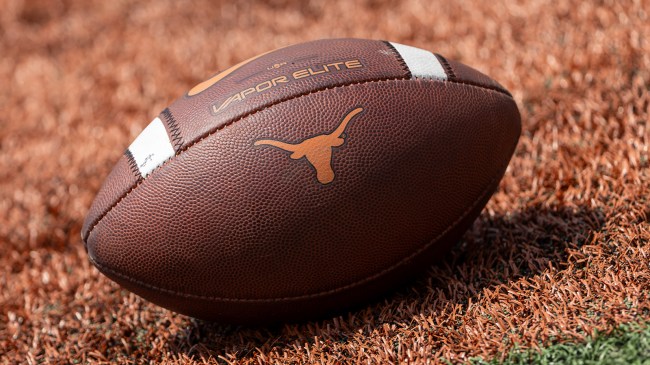 Texas Longhorns logo on football