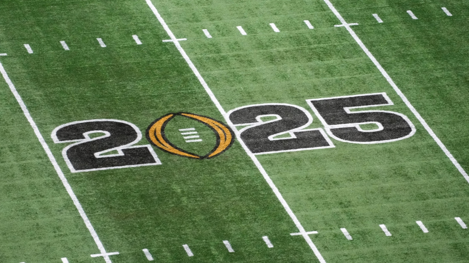 2025 College Football Playoff logo in Atlanta