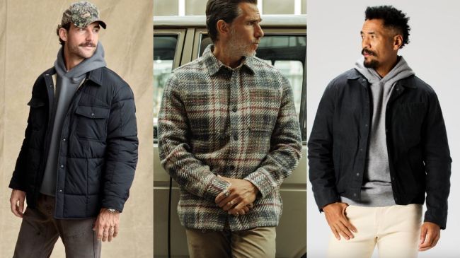 Flint and Tinder jackets and flannels on sale