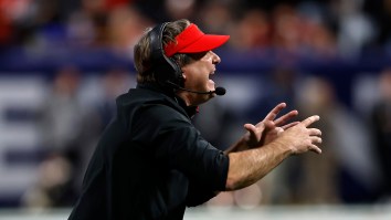 College Football Fans Worry Kirby Smart Might Harm Georgia Player After Awful Sugar Bowl Mistake