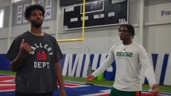 Shedeur Sanders And Cam Ward Trade Barbs While Working Out Together Before NFL Draft