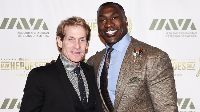 Skip Bayless and Shannon Sharpe attend the IAVA Heroes Gala