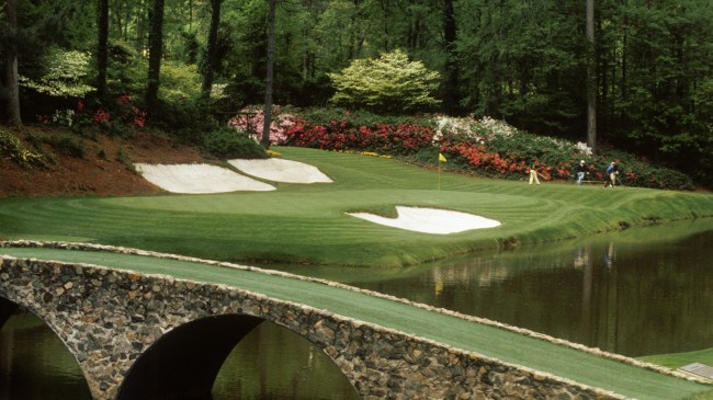 12th hole at Augusta National during The Masters