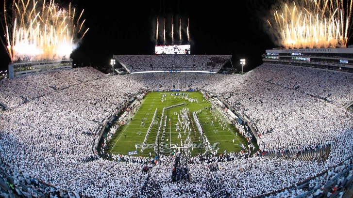 Beaver Stadium during Penn State white out