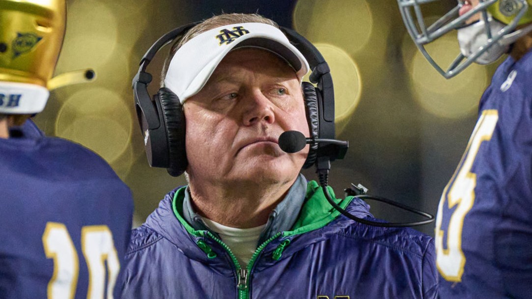 Brian Kelly Notre Dame LSU College Football Playoff National Championship