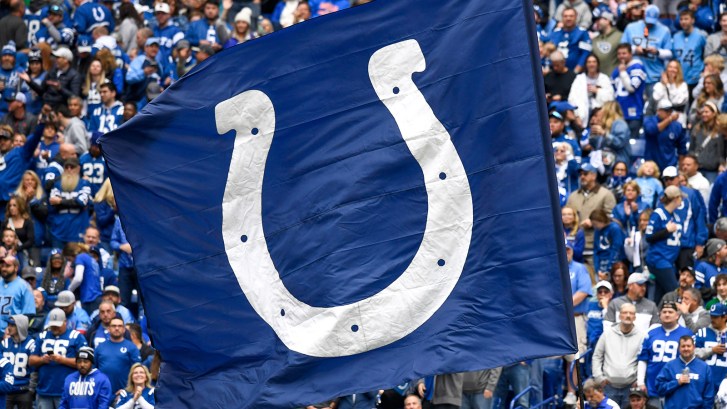 Colts logo on flag